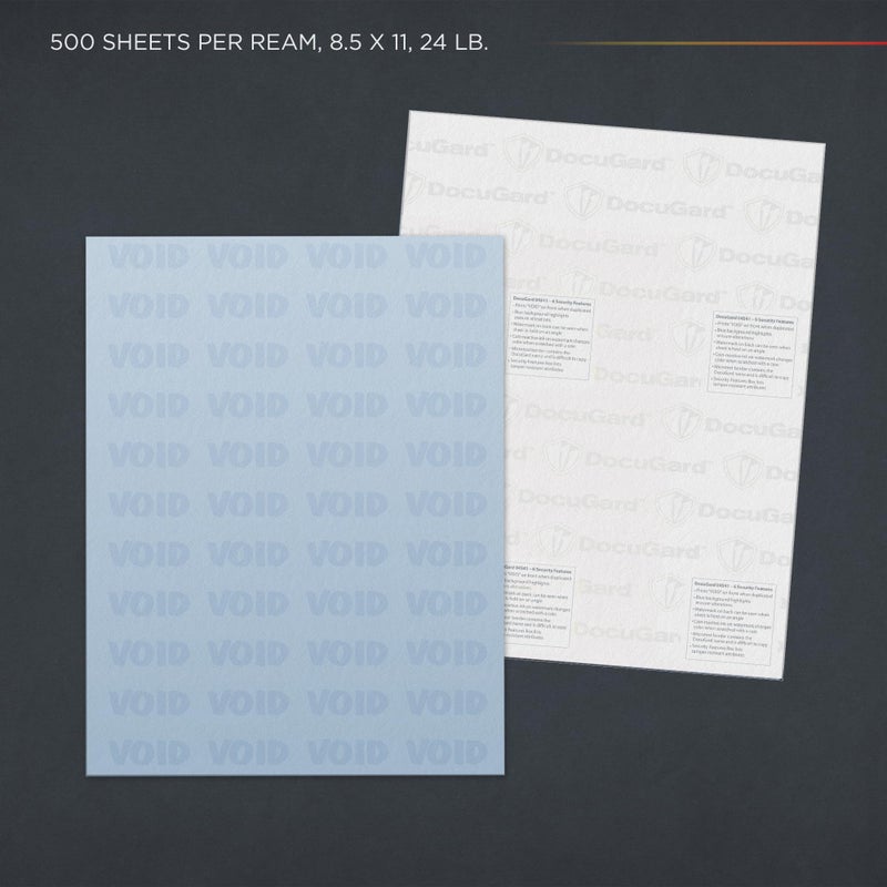 DocuGard أوراق الأمان الطبية من دوكوجارد، وزن 24 رطل، 8.5 × 11، زرقاء، 500 ورقة/رام - Image 3